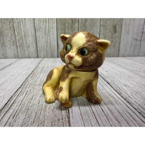 Vtg Harmony Kingdom Pot Bellys PBBKI7 "Porky", Cat Figurine Lil' Mousers 2" Long - Picture 2 of 13